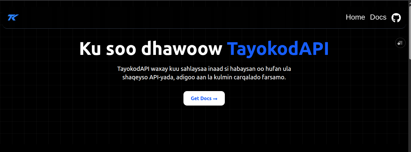 Tayokod Api